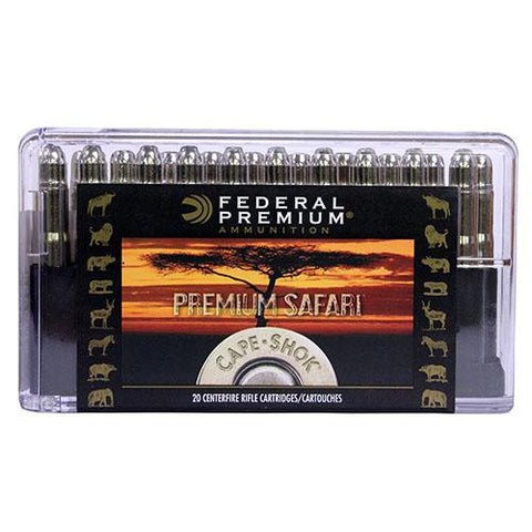 470 Nitro Express - Premium Cape-Shok, 500 Grains, Trophy Bonded Bear Claw, Per 20