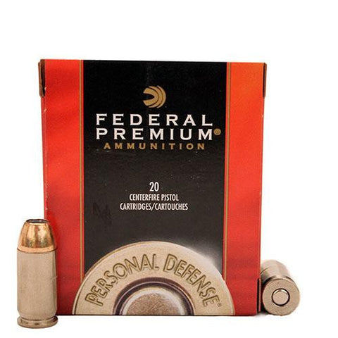 45 Automatic - Premium Personal Defense, 230 Grains, Hydra-Shok, Jacketed Hollow Point, Per 20