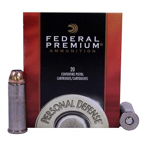 44 Remington Magnum - Premium Personal Defense, 240 Grains, Hydra-Shok, Jacketed Hollow Point, Per 20