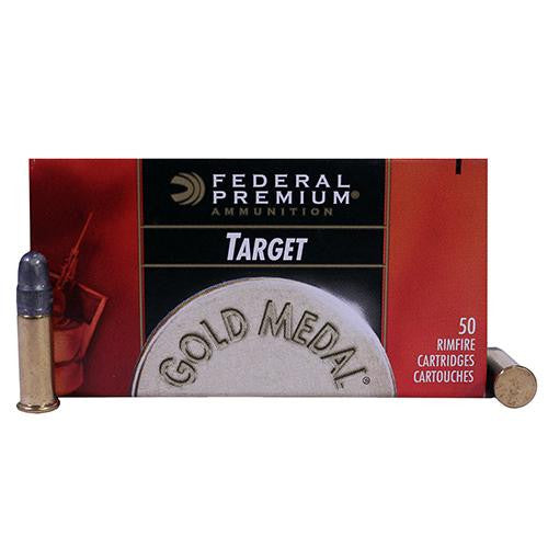 22 Long Rifle - Premium Gold Medal Target, 40 Grains, Lead Round Nose, Per 50