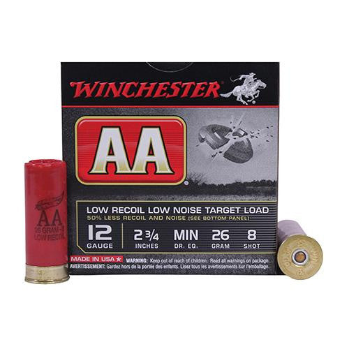 12 Gauge - AA Low Recoil, 2 3-4", 26 Grams, #8 Lead Shot, Per 25