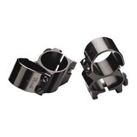 1" See-Thru Top Mount Rings - Black