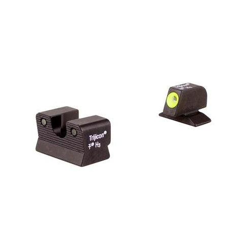 Beretta 92-96A1 HD Night Sight Set - Yellow, Front Outline