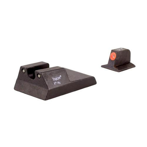 Ruger SR9,40,40c, HD Night Sight Set - Orange, Fiber Optic