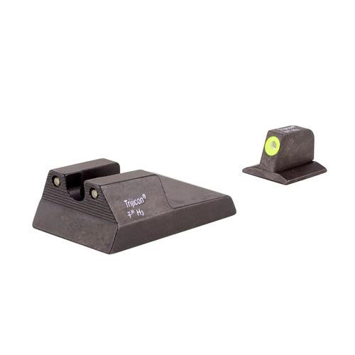 Ruger SR9,40,40c, HD Night Sight Set - Yellow, Fiber Optic