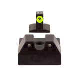 Ruger SR9c HD Night Sight Set - Yellow, Fiber Optic