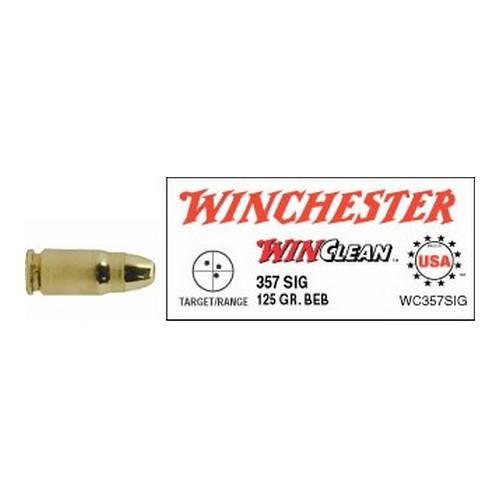 357 Sig - Super-X WinClean, 125 Grains, Brass Enclosed Base, Per 50