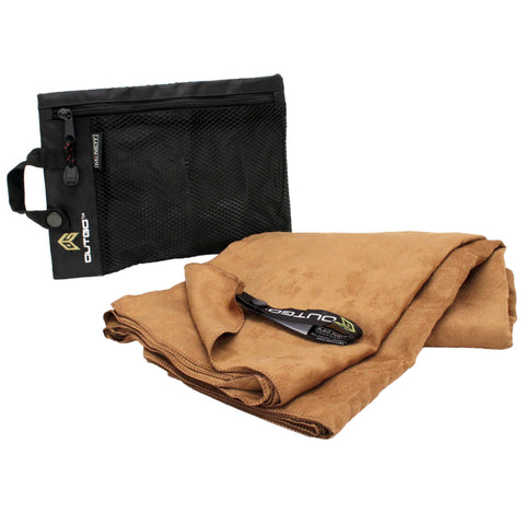 OutGo Microfiber Towel, Large - Mocha