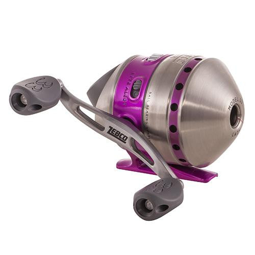 33 Spincast Reel - Purple, 3.6:1 Gear Ratio, 19" Retrieve Rate, 1 Bearing, Ambidextrous