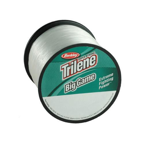 Trilene Big Game Monofilament Spool - 5280 Yards, 0.022" Diameter, 30 lb Breaking Strength, Clear