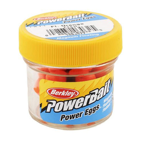 PowerBait Power Eggs Floating Magnum Soft Bait - Original Scent, Fluorescent Orange