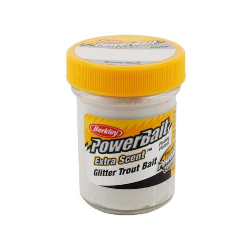 PowerBait Glitter Trout Dough Bait - White