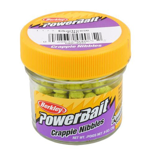 Powerbait Crappie Nibbles Dough Bait - Chartreuse