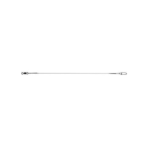 Wire-Wound Steelon Leaders - 18" Length, 30 lb Line Tested, Black, Per 3