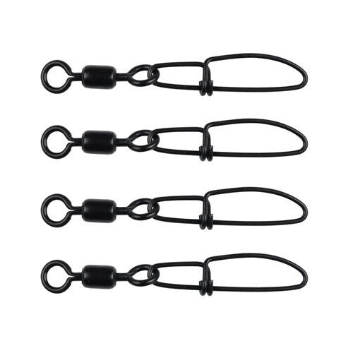 Cross-Lok Snap-Swivels - Size 5 Tackle, 80 lb Breaking Strength, Black, Per 4