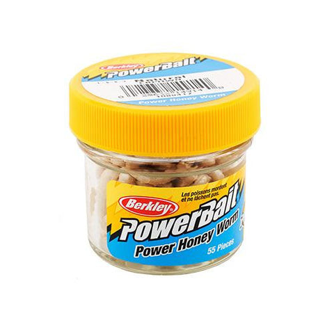 PowerBait Power Honey Worm Soft Bait - 1" Length, Yellow, Per 55