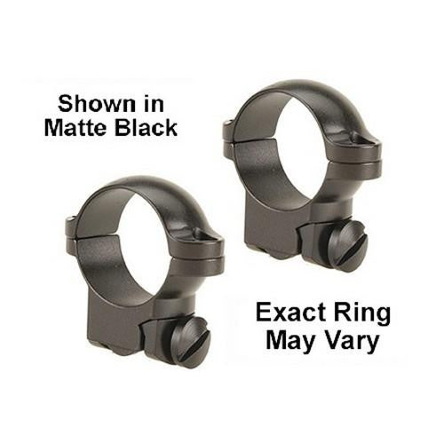 Ruger #1 & 77-22 Ring Mounts - 1" High Black