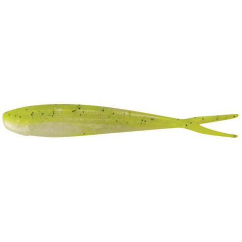 Gulp! Minnow Soft Bait - 4" Length, Chartreuse Shad, Per 8