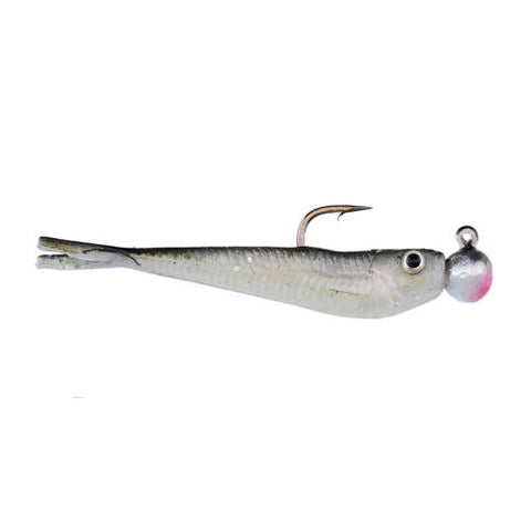 PowerBait Micro Minnow Soft Bait - 3" Length, Black Shad, Per 8