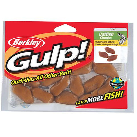 Gulp! Catfish Bait Chunks Soft Bait - Liver