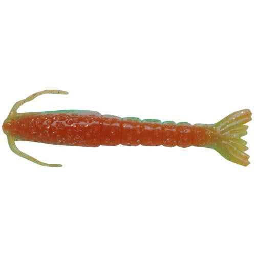 Gulp! Shrimp Soft Bait - 4" Length, Nuclear Chicken, Per 4