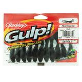 Gulp! Minnow Grub Soft Bait - 3" Length, Black, Per 11