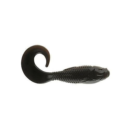 Gulp! Minnow Grub Soft Bait - 3" Length, Black, Per 11