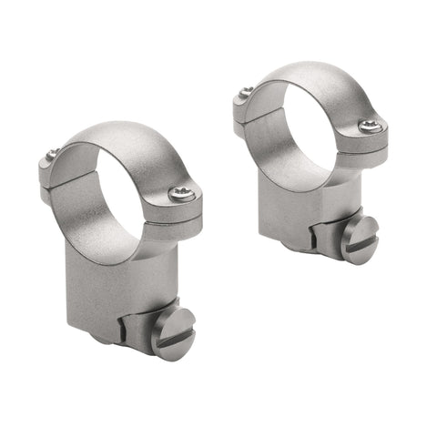 Ruger M77 Ring Mounts - 1" High Silver