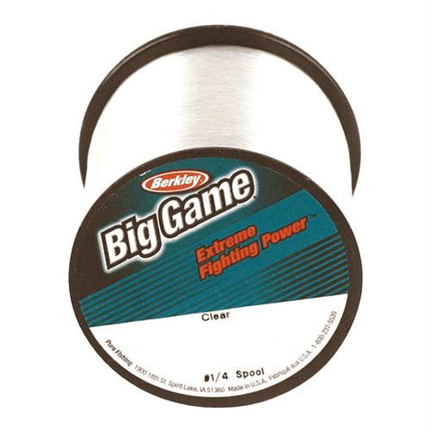 Trilene Big Game Monofilament Line Spool - 1700 Yards, 0.011" Diameter, 8 lb Tested, Clear