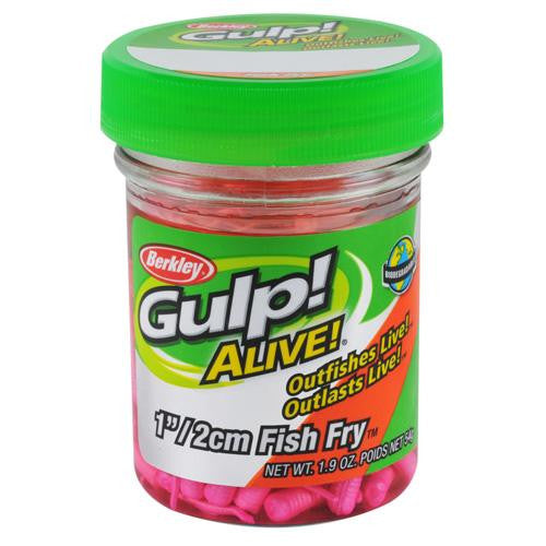 Gulp! Alive! Fish Fry Soft Bait - 1" Length, Pink