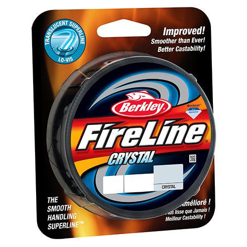 FireLine Fused  SuperLine Crystal Line Spool - 1500 Yards, 0.008" Diameter, 10 lb Breaking Strength, 4 lb Super Line Mono Equiv