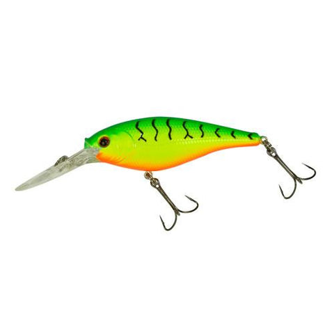 Flicker Shad Hard Bait - 2" Length, 9'-11' Swimming Depth, 2 Hooks, Firetiger, Per 1