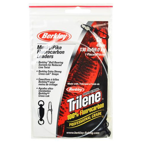 Trilene Fluorocarbon Leaders Terminal Tackle - 18", 0.048" Line Diameter 130 Line Pound Test