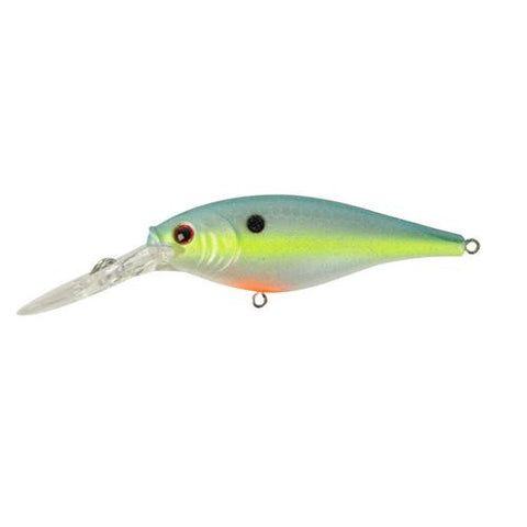 Flicker Shad Hard Bait - 2" Length, 9'-11' Swimming Depth, 2 Hooks, Racy Shad, Per 1