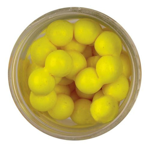 PowerBait Power Eggs Floating Magnum Soft Bait - Garlic Scent-Flavor, Fluorescent Yellow