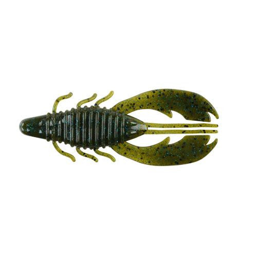 Havoc Craw Fatty Soft Bait - 4" Length, Green Pumpkin Blue, Per 8