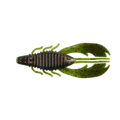 Havoc Craw Fatty Soft Bait - 4" Length, Green Pumpkin Red, Per 8