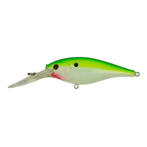 Flicker Shad Hard Bait - 1 1-2" Length, 6'-8' Swimming Depth, 2 Hooks, Chartreuse Pearl, Per 1