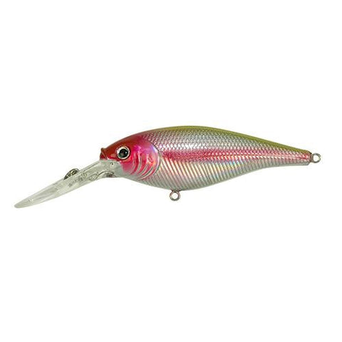 Flicker Shad Hard Bait - 1 1-2" Length, 6'-8' Swimming Depth, 2 Hooks, Chrome Clown, Per 1