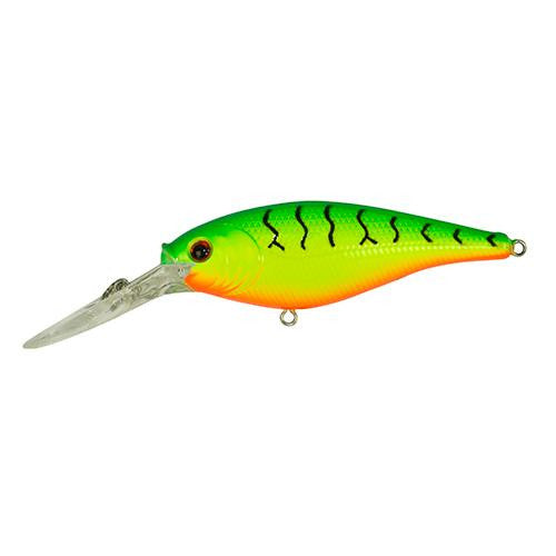 Flicker Shad Hard Bait - 1 1-2" Length, 6'-8' Swimming Depth, 2 Hooks, Firetiger, Per 1