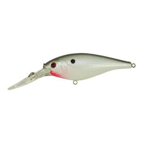 Flicker Shad Hard Bait - 1 1-2" Length, 6'-8' Swimming Depth, 2 Hooks, Pearl White, Per 1