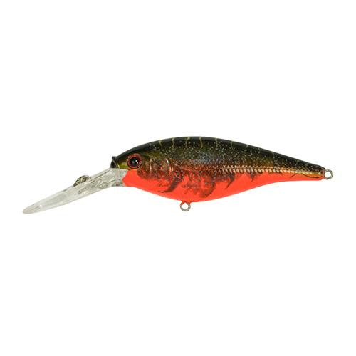 Flicker Shad Hard Bait - 1 1-2" Length, 6'-8' Swimming Depth, 2 Hooks, Red Tiger, Per 1