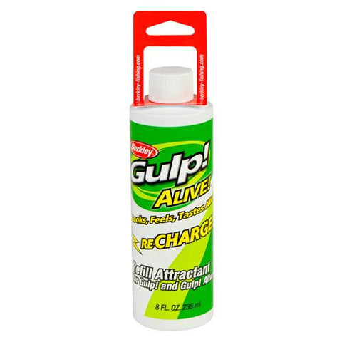 Gulp! Alive Recharge Liquid Attractant - Natural Scent-Flavor, 8  oz Bottle