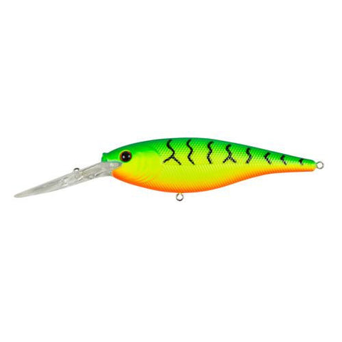 Flicker Shad Hard Bait - 3 1-2" Length, 11'-13' Swimming Depth, 2 Hooks, Firetiger, Per 1