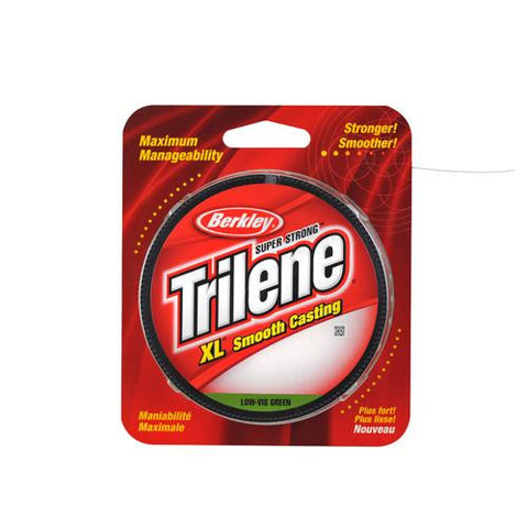 Trilene XL Monofilament Line Spool - 330 Yards, 0.010" Diameter, 8 lb Breaking Strength, Low Vis Green