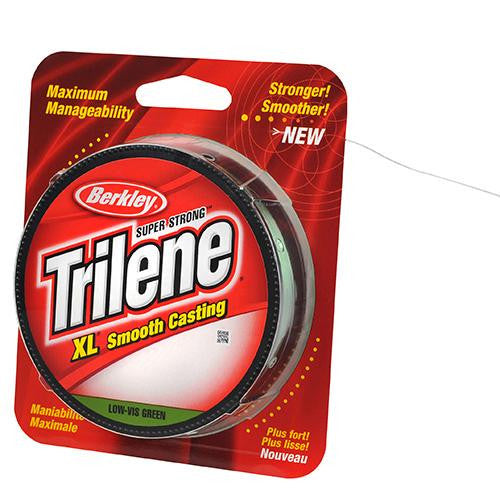 Trilene XL Monofilament Line Spool - 300 Yards, 0.014" Diameter, 14 lb Breaking Strength, Low Vis Green