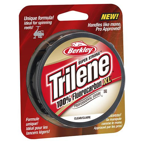 Trilene 100% Fluorocarbon XL Line Spool - 200 Yards, 0.010" Diameter, 8 lbs Breaking Strength, Clear