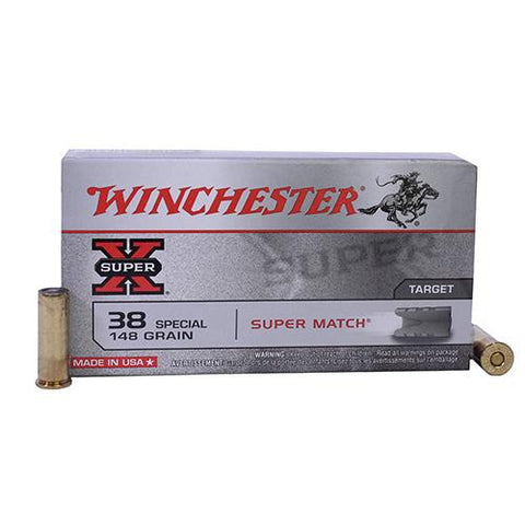 38 Special - Super-X, Super Match, 148 Grains, Lead Wadcutter, Per 50