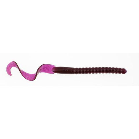 PowerBait Power Worm Soft Bait - 7" Length, Purple, Per 13