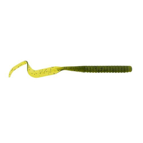 PowerBait Power Worm Soft Bait - 10" Length, Watermelon, Per 8